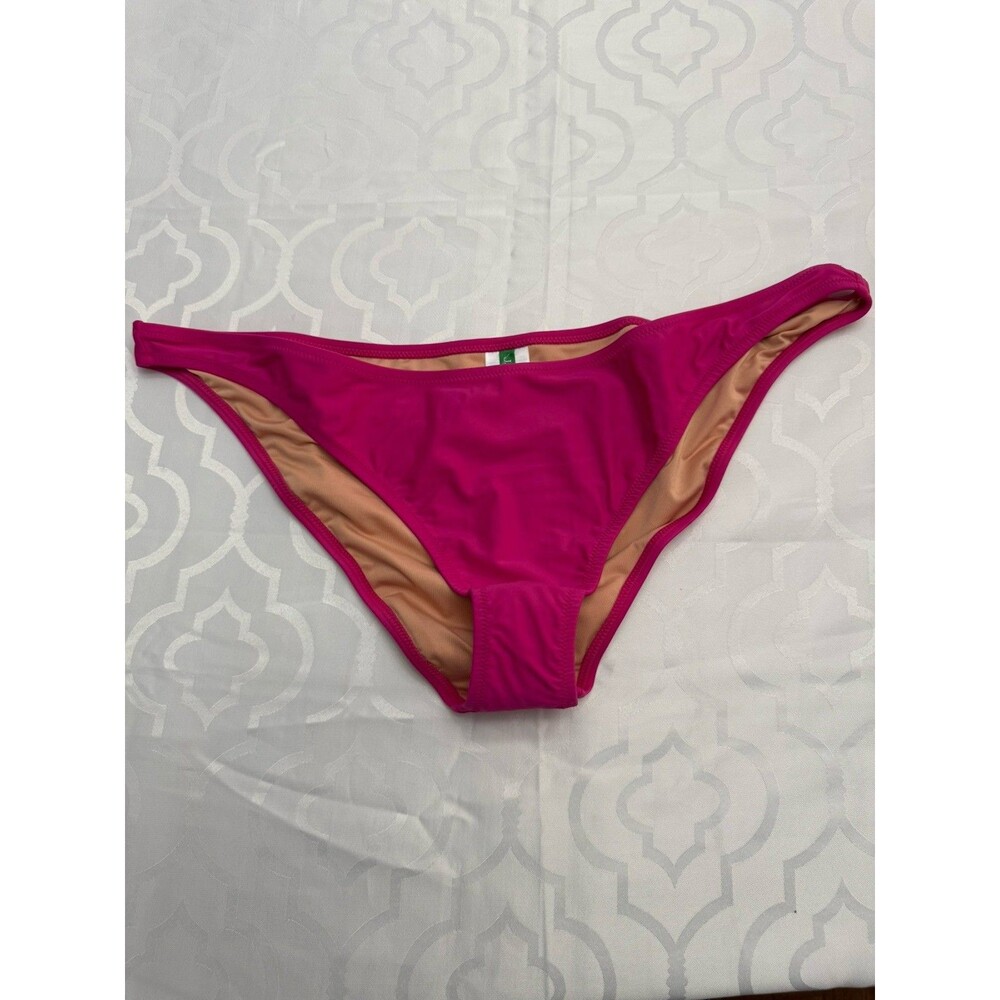 J Crew Women's Heritage 1989 High Leg Bikini Bottom 2X Pink BP209